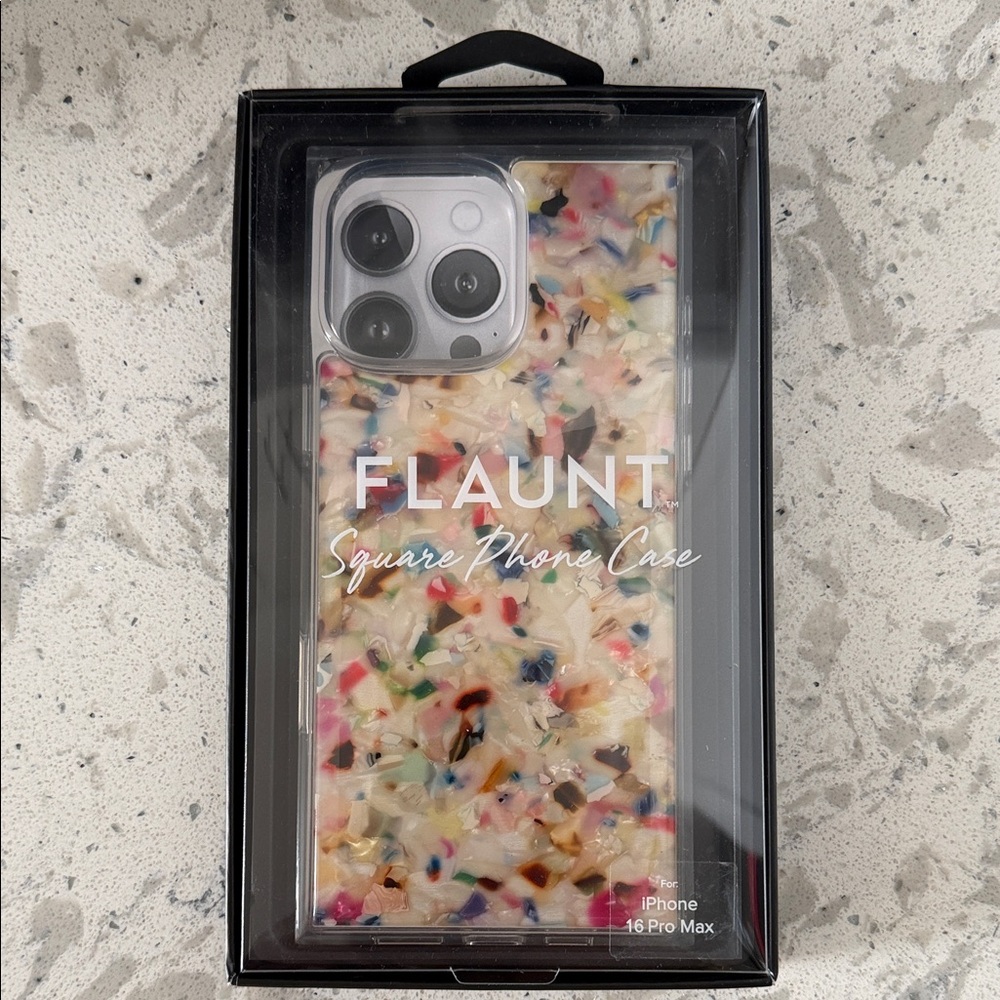 Flaunt Multicolor Square Case for iPhone 16 Pro Max